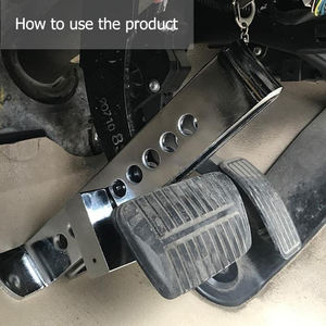 自動ハンドルロック装置一般車の盗難防止ブレーキクラッチロックヘビーデューティステンレススチールポータブルキー - Product Image 6