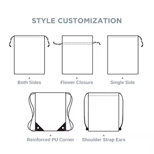 Cartoon Bear Drawstring Storage Makeup Pouch Travel Compartment <strong>Bag</strong> for Small Change Miscellaneous Purse Genear Shopping <strong>Bags</strong> - Product Image 4