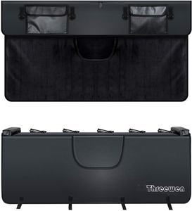 Threewen Heckklappenpolster, coussin de hayon pour camionnette, coussin de hayon pour pick-up, tapis pour vélo de 54 pouces avec 2 poches à outils, ensemble de 5 vélos, coussin de hayon, <span class=keywords><strong>porte</strong></span>-vélos - Product Image 2