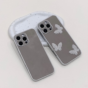 Para iPhone 11 12 13 14 15 16 17 Pro <span class=keywords><strong>Max</strong></span> <span class=keywords><strong>Samsung</strong></span> <span class=keywords><strong>S22</strong></span> S23 S24 S25 <span class=keywords><strong>Ultra</strong></span> Mirror Mobile Cases 2025 Guangzhou Venta al por mayor Mobile Covers - Product Image 2