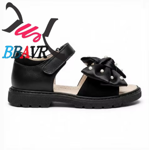 Sandalias para Niñas al por Mayor, Diseño de Perlas y Flores, para Todas las Temporadas, Parte Superior de PVC/PU, Suela de EVA/PVC/PU, Zapatos al por Mayor - Product Image 3