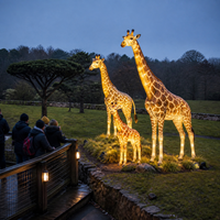Lanterne d'animaux personnalisée pour les zoos et les parcs de faune sauvage