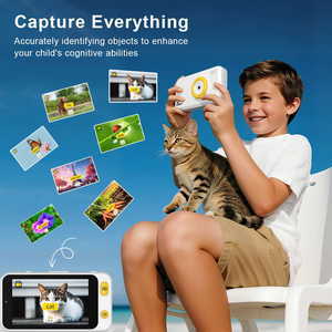 Caméra Jouet IA <span class=keywords><strong>pour</strong></span> Enfants, Apprentissage Linguistique, Reconnaissance d'Objets, Appareil d'Apprentissage Visuel 13MP, Écran IPS 4'' en Plastique, Batterie au Lithium 1700mAh - Product Image 5
