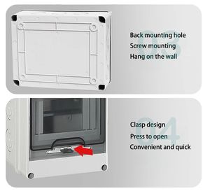 سلسلة HT 2/3/5/8/12/15/18/24WAY PC صندوق مفاتيح كهربائية خارجية IP65 - Product Image 3
