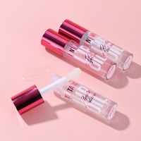 Vegan Glitter Shimmer Lip Plumper Filler Sans Cruauté Rose Lip Changing Oil Glaze Kit Private Label Plump Lip Gloss Transparent