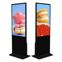 VETO LCD Floor Standing 32-86 Inch Pemutar Video Iklan Komersial dengan CMS Gratis Totem Digital Signage dan Display Indoor