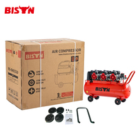 Compresseur d'air sans huile à trois moteurs BISON (CHINE) 1500W*3, 100L, 750L/min, 8 bars, 220V, compresseur robuste pour atelier industriel