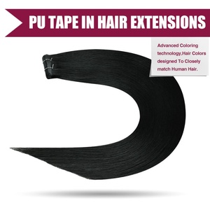 Vente directe usine : Extensions de cheveux Remy double tirage, naturels, vierges, ultra-lisses, à bandes adhésives - Product Image 3