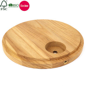 Base de lámpara de madera redonda al por mayor con impresión de logotipo láser accesorios de iluminación para la decoración del hogar modelo de iluminación hecho en Vietnam - Product Image 1