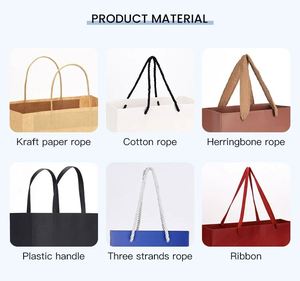 Bolsa de Regalo de Papel con Diseño de Mármol y Cinta de Lujo, Personalizada con Logotipo, Material Kraft con Asa para Empaque de Zapatos, Venta al Por Mayor - Product Image 5