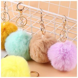 Llavero de Peluche Suave con Forma de Conejito, Llavero de Peluche con Pompón de Anime para Negocios - Product Image 5