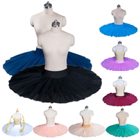 2024 vente chaude filles jupes de danse 8 couches avec culotte Performance Ballet danse femmes Tutu jupes