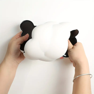 Cloud Shape Wrist <strong>Rest</strong> Pad <strong>Keyboard</strong> Wrist <strong>Rest</strong> Gaming Mouse Pad Gel Memory Foam, Non-Slip Rubber Base <strong>White</strong> 16.92x4.33in - Product Image 5