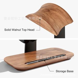 Wooden Headphone <b>Stand</b> <b>Desktop</b> Holder Modern Minimalist Design for Home Use - Product Image 3