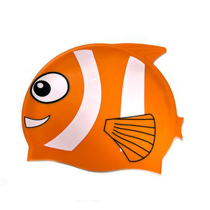 หมวกว่ายน้ำซิลิโคนสำหรับเด็ก ลายปลา สวมใส่สบาย ราคาโรงงาน ลดราคาพิเศษ ปรับแต่งได้ - Product Image 2