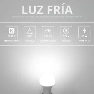 ไฟสปอร์ตไลท์ LED 10W แพ็ค 10 ดวง, คูลไวท์, HYF-128, 6500K, จีโอพาวเวอร์ - Product Image 6