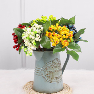 Branches de fruits artificielles en plastique, simulation de baies de myrtille, 31 cm, décoration intérieure, accessoires de mariage - Product Image 1
