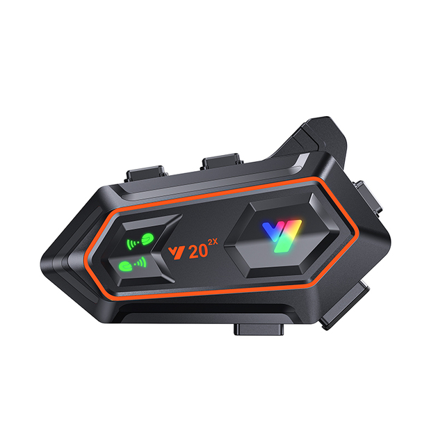 Y20-2x Supports Two-person Motorcycle Intercom 800m Wireless Blue Tooth High-quality CVC Noise-canceling Helmet Headphones
