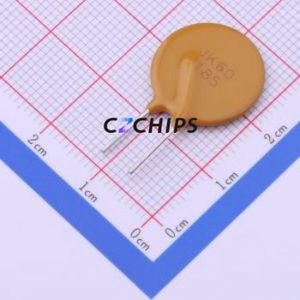 JK60-185 Resettable Fuse Through hole Component (THT),P=5.1mm Fuse 60V 40A 1.85A 3.7A - Product Image 1