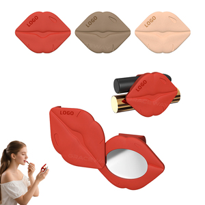 <span class=keywords><strong>2026</strong></span> трендовый продукт, женское зеркало для макияжа, многофункциональный футляр для помады, силиконовый держатель для телефона с логотипом под заказ - Product Image 2