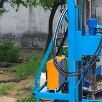 Fahrbares Elektrisches Hydraulisches Brunnenbohrgerät Vollautomatisch 4KW Motor Direktantrieb Bohrkopf 50m Landwirtschaftsgerät