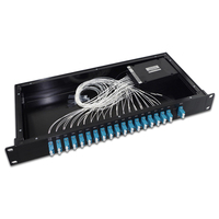 Module Multiplexeur/Demultiplexeur DWDM UTKING 100G 4/8/16 Canaux, Fibre Simple ou Double LC/UPC, Boîtier ABS LGX pour Système Télécom WDM