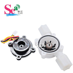 DIJIANG G1/4 3.5-24VDC POM รับสัญญาณเอาต์พุต NPN แบบพัลส์ วัดการไหลของน้ำ เครื่องทำน้ำร้อน เครื่องทำน้ำดื่ม เครื่องชงกาแฟ - Product Image 5