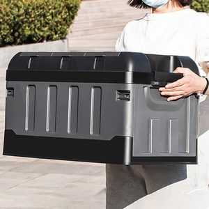 Caisse de rangement en plastique grande capacité en PP pour coffre de voiture, organisateur pour la maison et le camping, valise de voyage peu encombrante - Product Image 5