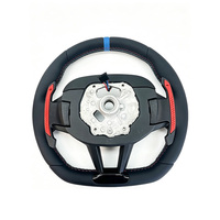 Volant en cuir et fibre de carbone avec surpiqûres personnalisées pour BMW G20 330i X3 G01 540i G30 M550i X5 G05 G80 M3 G82 M4 M240i