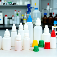 Flacon compte-gouttes médical en plastique de haute qualité 10ml 15ml 30ml avec bouchon inviolable à sécurité enfant, flacon souple en LDPE pour liquides ophtalmiques