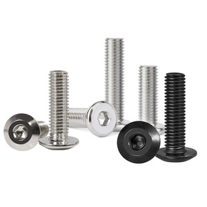 M4 M5 M6 M8 Carbon thép kẽm/Niken mạ/Oxit Đen Lớn Vòng phẳng đầu <span class=keywords><strong>Hex</strong></span> ổ cắm vít cho đồ nội thất - Product Image 3