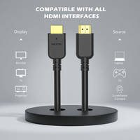 Cable HDMI 4K de Alta Velocidad 18Gbps 2160p Ultra HD con Canal de Retorno de Audio ARC, Cable HDMI de PVC Moldeado para Monitor, Suministro de Fábrica