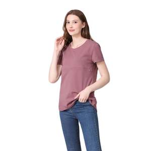 <span class=keywords><strong>T</strong></span> <span class=keywords><strong>Shirt</strong></span> de maternité d'é<span class=keywords><strong>t</strong></span>é Vêtements d'<span class=keywords><strong>allaitement</strong></span> <span class=keywords><strong>Fermeture</strong></span> à glissière horizontale Top de lactation Coton doux Plus Size S to 5XL - Product Image 3