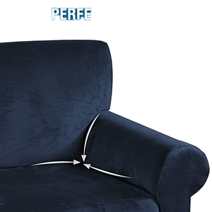 Funda de Sofá Elástica de Terciopelo Lavable, Fundas <span class=keywords><strong>para</strong></span> Sillón de 1 Plaza <span class=keywords><strong>para</strong></span> Sala de Estar, con Elasticidad, Transpirabilidad y Comodidad, Estilo Americano - Product Image 4