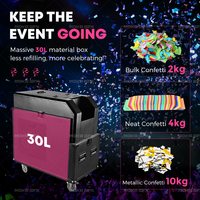 Moka sfx 220V 3000W Souffleur de confettis électrique Big Shot Confetti Cannon Drop Maker Blaster Machine pour DJ Club Stage Event