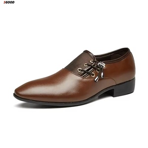 Chaussures en cuir classiques de style britannique pour hommes Wanghang WH008, résistantes, à bout souple, respirantes, pour tenue de travail formelle, été et printemps - Product Image 6