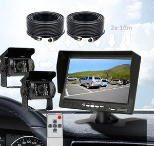 Vente chaude 7 pouces véhicules double canal moniteur avec 2 caméras de recul de recul Kit <span class=keywords><strong>pour</strong></span> camion remorque <span class=keywords><strong>caravane</strong></span> - Product Image 5