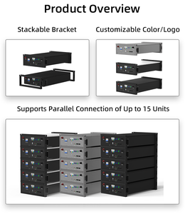 6000 Cycles <strong>Lifepo4</strong> Rack Mounted <strong>Battery</strong> Pack for Solar 48V <strong>100Ah</strong> 150Ah 200Ah 250Ah 300Ah Lithium Ion 6000 Cycles Stackable - Product Image 3