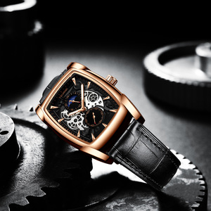 Reloj Multifunción con Esfera Negra, Analógico, Luminoso, de Silicona, Automático, con Fecha - Product Image 6