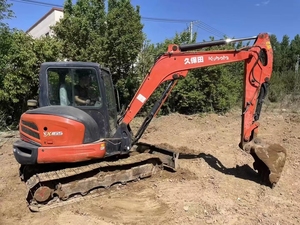 รถขุดขนาดเล็กมือสอง Kubota KX165 6 ตัน รถตักดินแบบตีนตะขาบ นำเข้าจากญี่ปุ่น พร้อมใบรับรอง CE  พร้อมอุปกรณ์เสริมแบบ Auger และ Breaker - Product Image 4