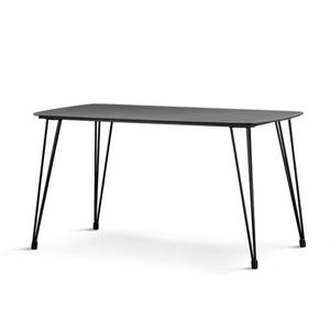 Noir blanc laque mdf environnemental mat carré <span class=keywords><strong>table</strong></span> à manger - Product Image 2