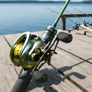 <span class=keywords><strong>Moulinet</strong></span> de pêche léger en métal à lancer long, <span class=keywords><strong>moulinet</strong></span> de pêche robuste pour leurres, rapport de transmission 6,3:1, utilisation à droite, vente en gros - Product Image 6