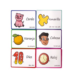 Tarjetas Flash de aprendizaje de impresión personalizada para niños, tarjetas cognitivas con <span class=keywords><strong>alfabeto</strong></span> inglés, para educación temprana - Product Image 4