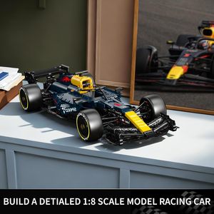 Yuxing Model King Flagship Store MCL Coche de Carreras de Plástico ABS, Bloques de Construcción Educativos, Modelo de Juguete para Ensamblar, 40 Piezas, Escala <span class=keywords><strong>1</strong></span>:10 - Product Image 6