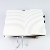 Carnet à couverture rigide personnalisé A5 ligné 100 GSM avec élastique et attache stylo, cadeau d'entreprise, vente en gros, OEM