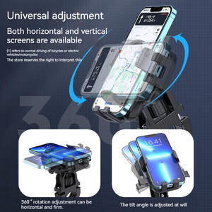 Support de téléphone portable pour vélo électrique, moto, support de téléphone antichoc pour vélo, pour le cyclisme en plein air, le VTT - Product Image 2