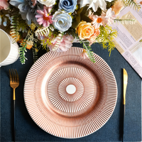Assiettes de service élégantes de style européen avec logo personnalisé, en cristal, pour la cuisine, assiettes rondes pour restaurant, pour la maison et les banquets