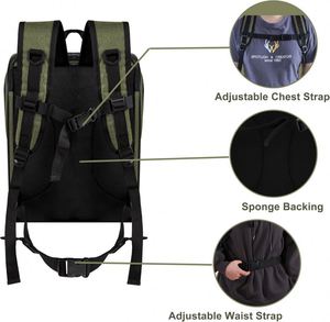 Muestra gratuita de transportín para gatos con tarjeta de identificación, transportín para gatos aprobado por la TSA de 18X11X11 para 2 gatos debajo del asiento, transportín plegable de lados suaves - Product Image 6