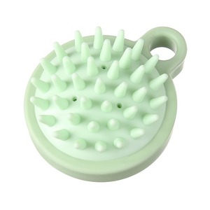 Silicone Shampoo Brush Round 6.5X3Cm Waterproof Massage Hairbrush For Men Women - Product Image 5