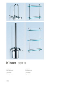ชุดอุปกรณ์ห้องน้ำเยอรมัน Goldiden <span class=keywords><strong>Kinox</strong></span> ชั้นวางกระจกแบบหนา ที่แขวนผ้าเช็ดตัวแบบวงแหวน อุปกรณ์เสริมห้องน้ำ - Product Image 5